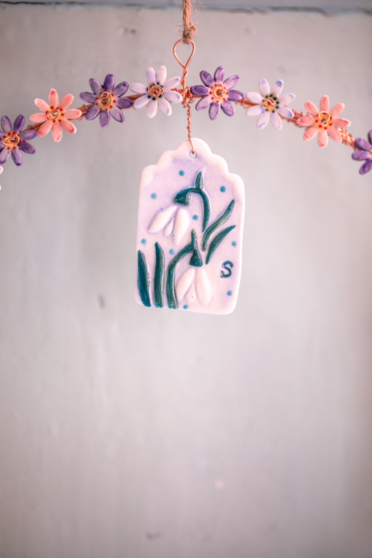 Wired floral wreaths