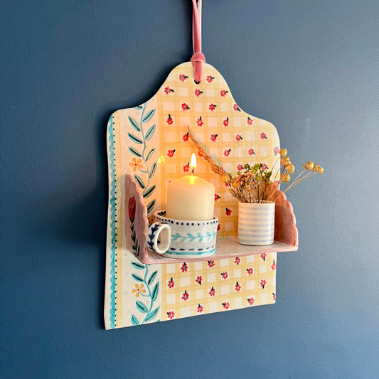 Porcelain wall shelves