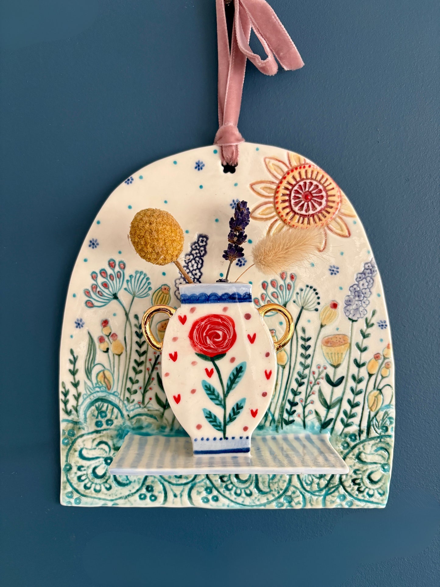 Porcelain wall shelves