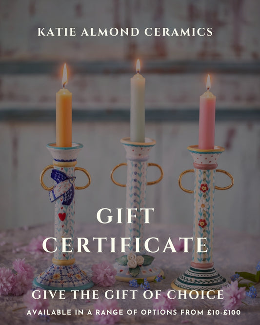 Katie Almond ceramics gift card