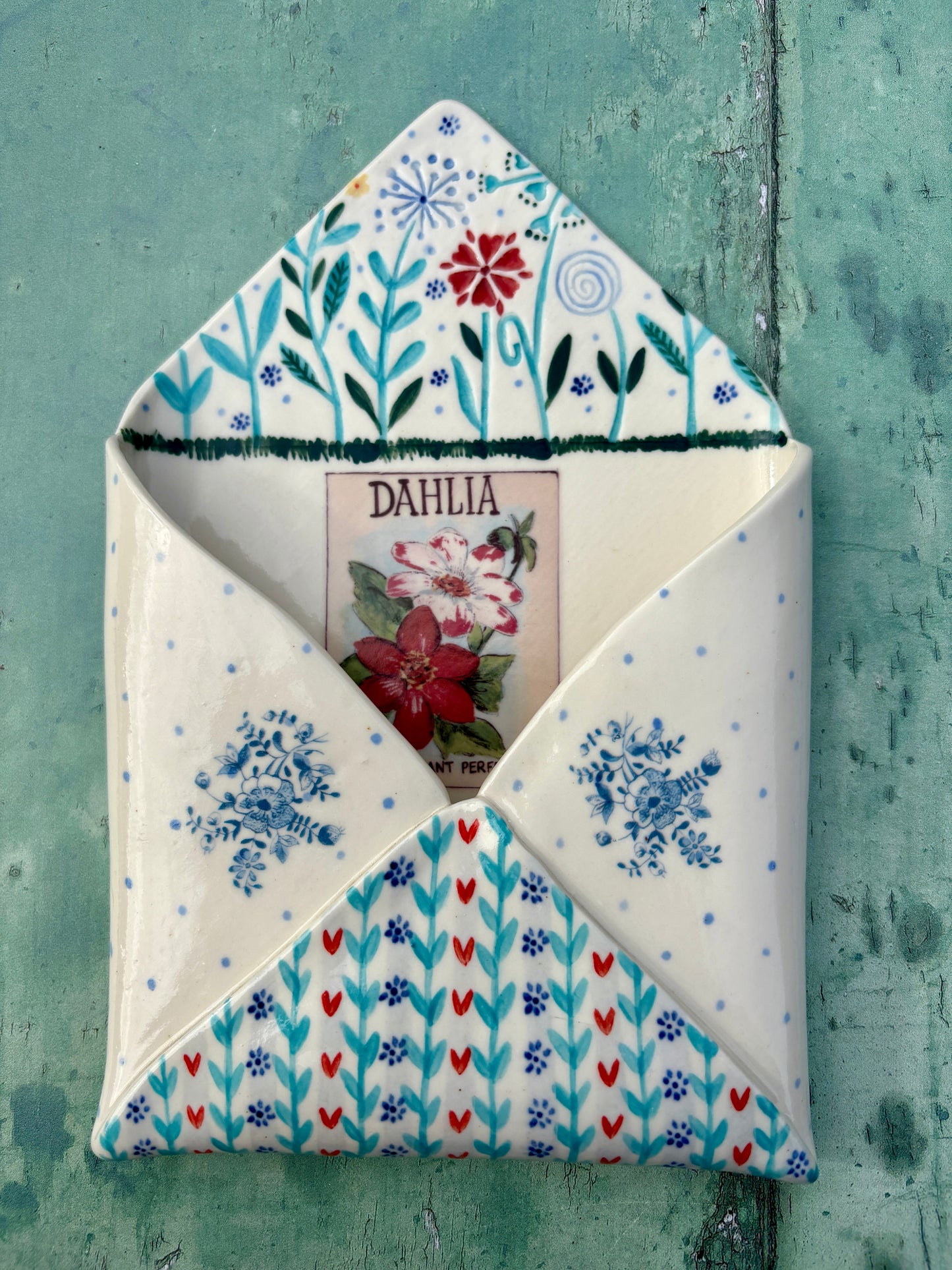 Envelope wall pocket