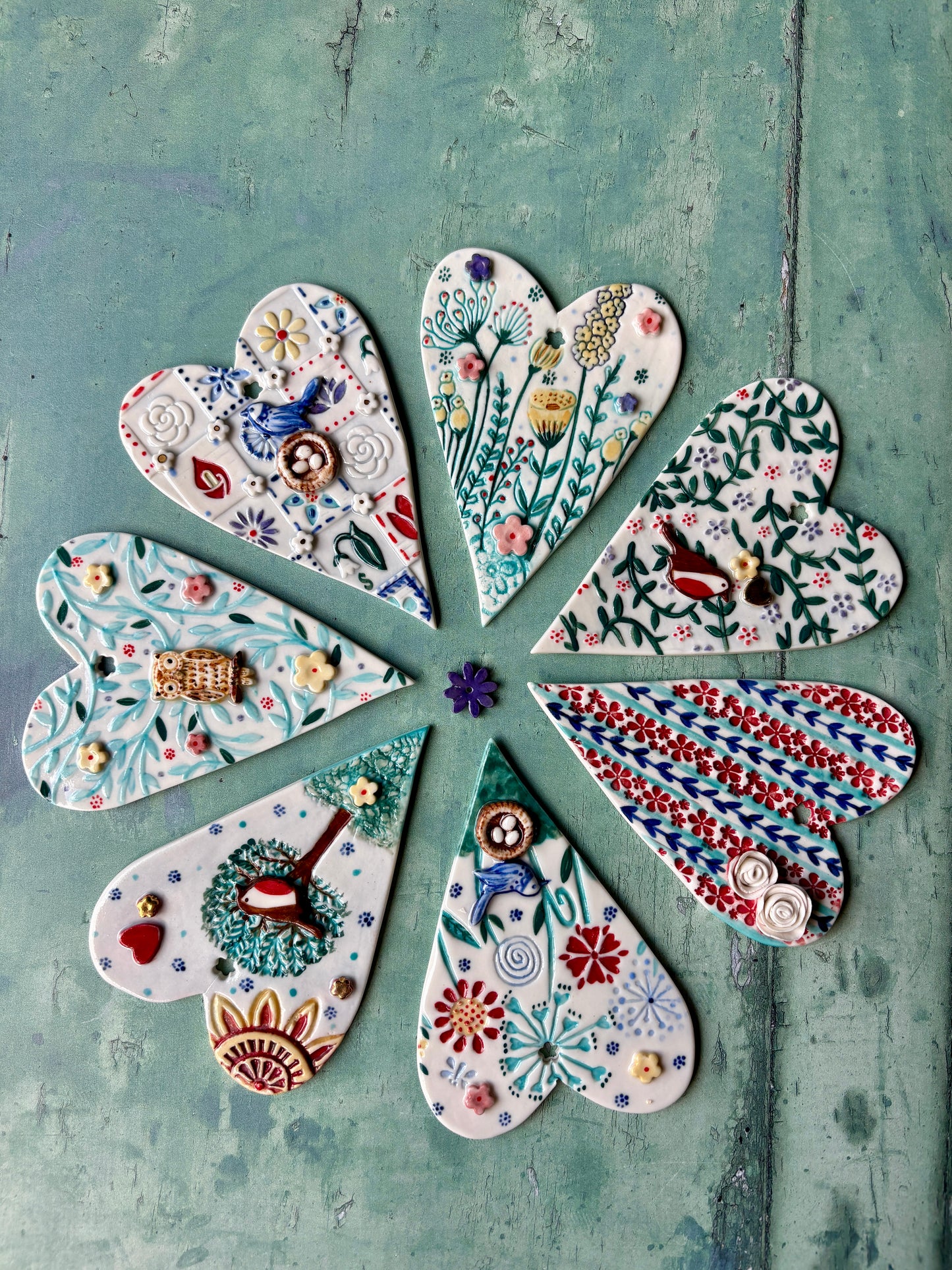 Hanging hearts