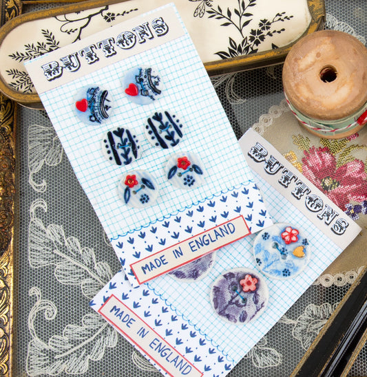 Porcelain buttons