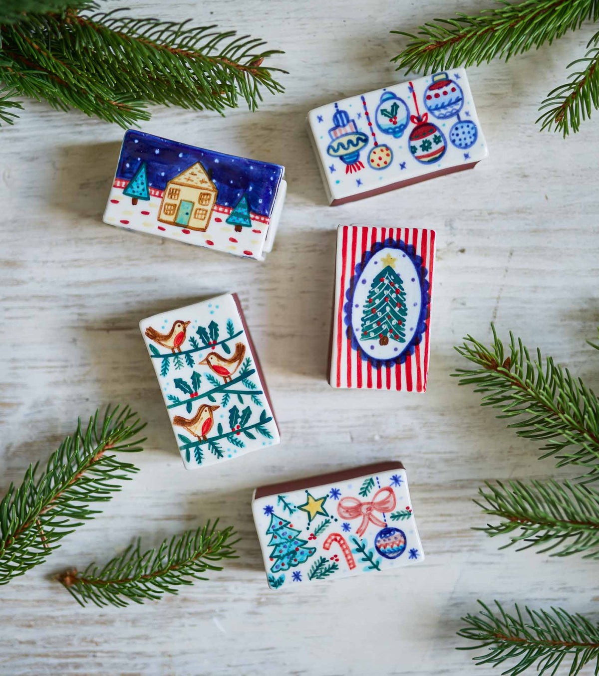 Festive matchboxes
