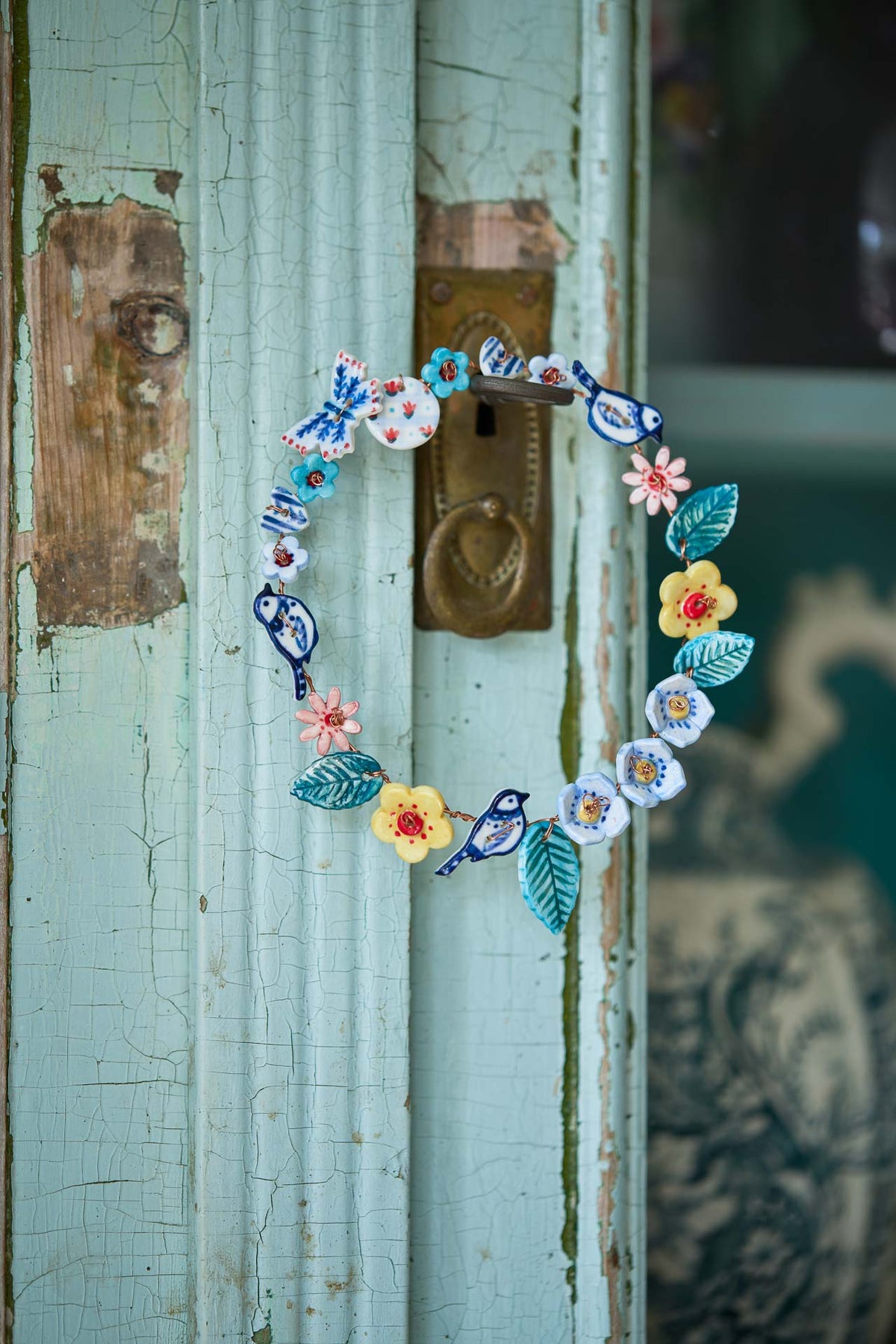 Mini wired floral wreaths