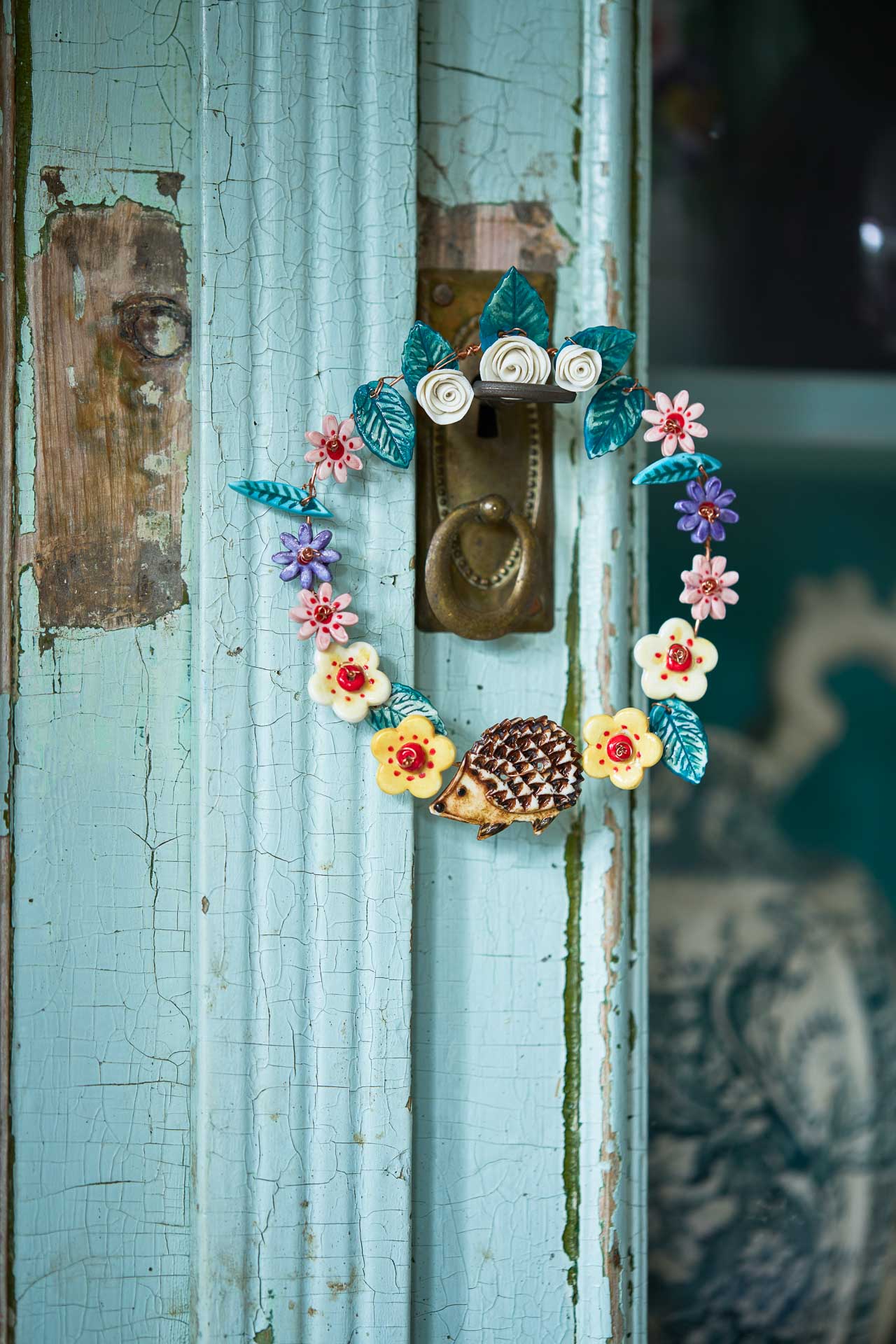 Mini wired floral wreaths