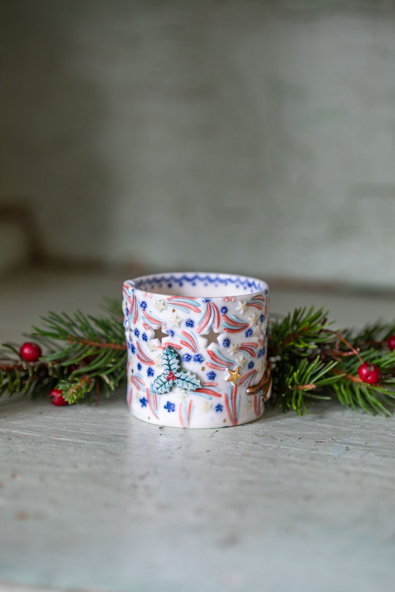 Christmas tea light holders