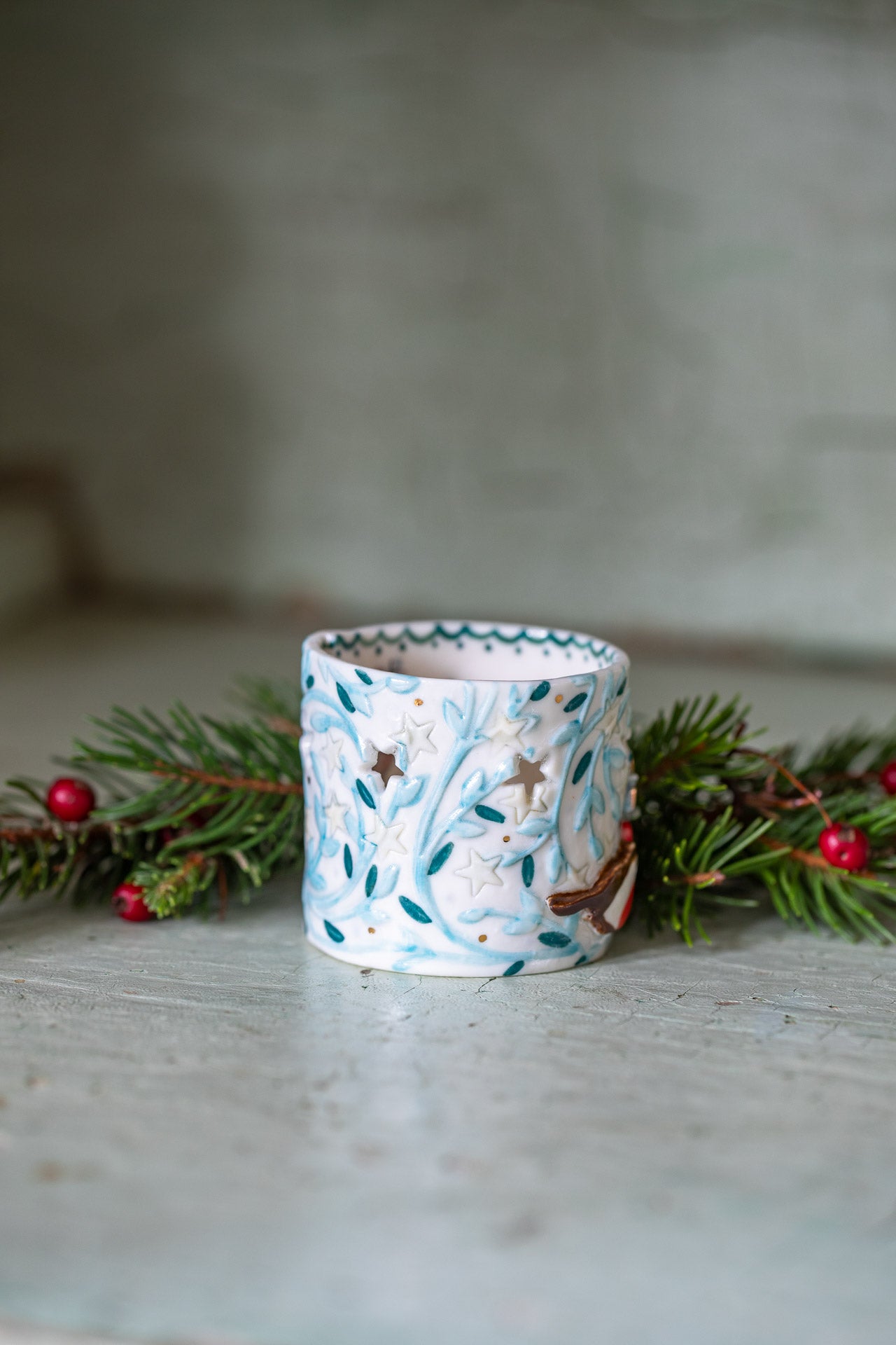 Christmas tea light holders