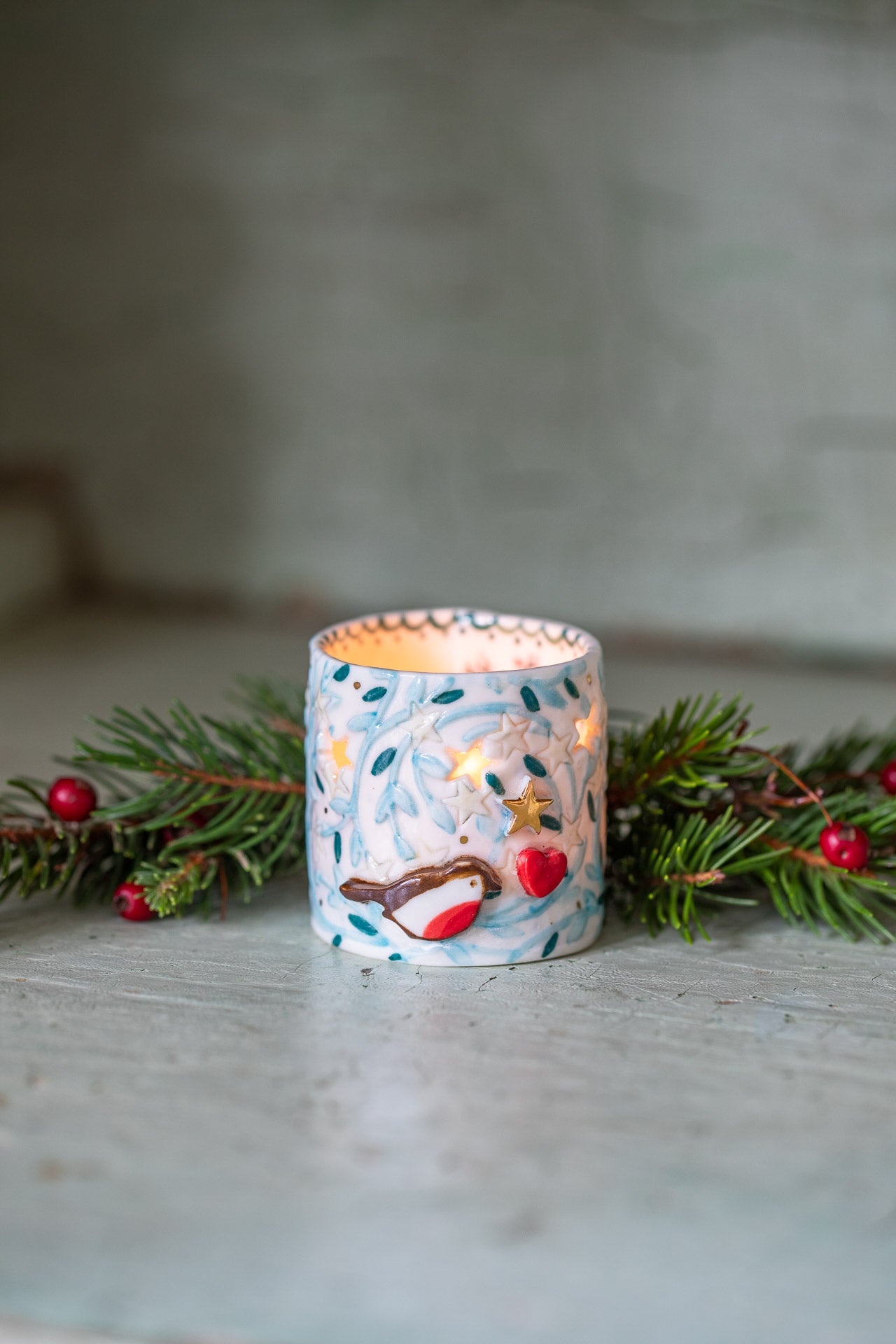 Christmas tea light holders