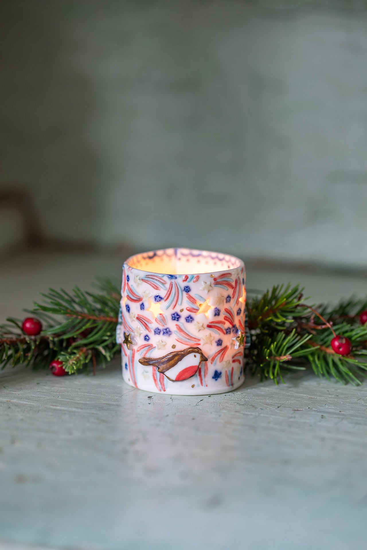 Christmas tea light holders
