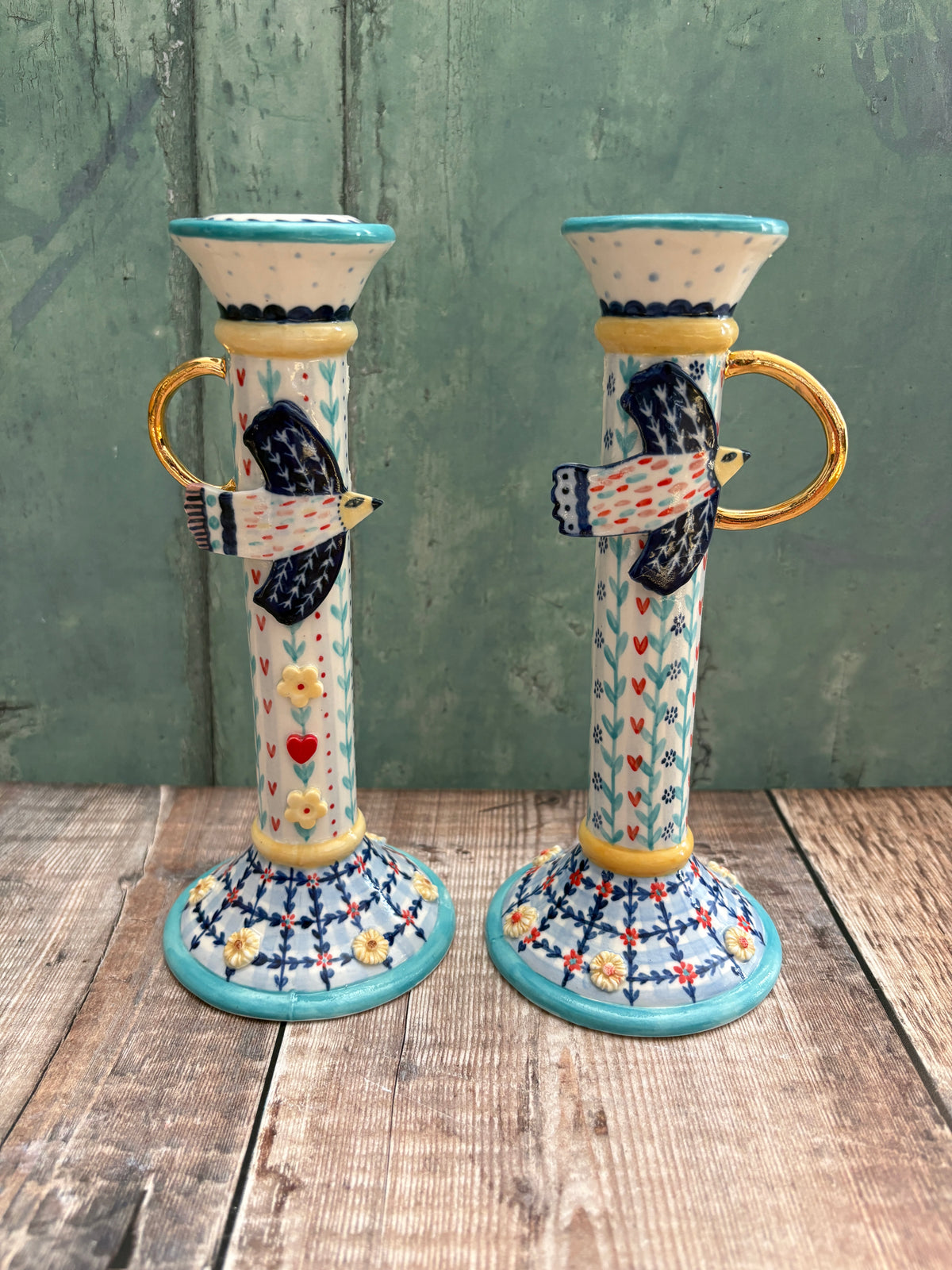 SUPER SECONDS FESTIVAL Tall candle holders - Seconds