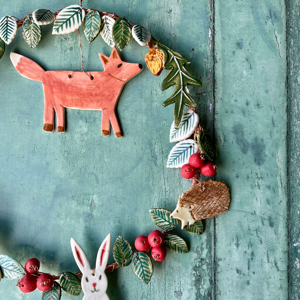 SUPER SECONDS FESTIVAL Wired autumnal wreath - Fox