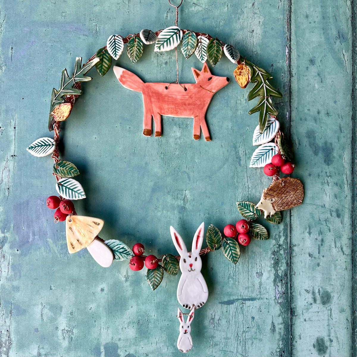SUPER SECONDS FESTIVAL Wired autumnal wreath - Fox