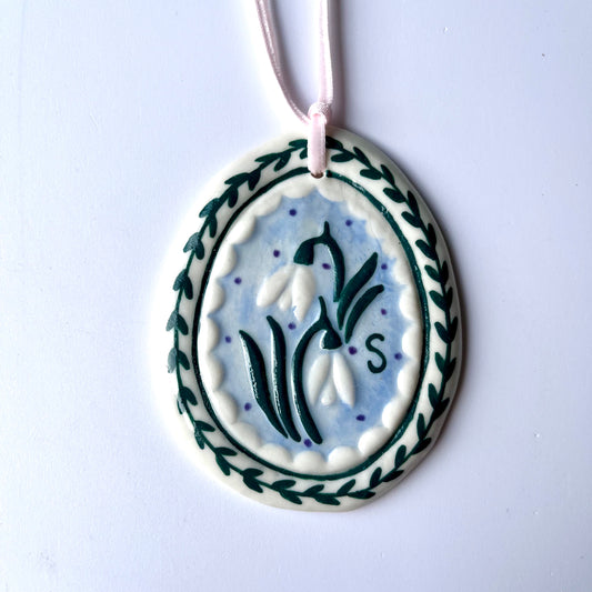 Snowdrop hanging decoration